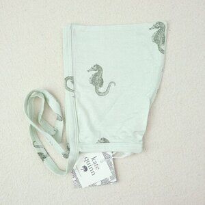 Baby Kate Quinn Elf Hat Size 3-6 Month Infant Sea Horses Green Bamboo Bonnet Cap